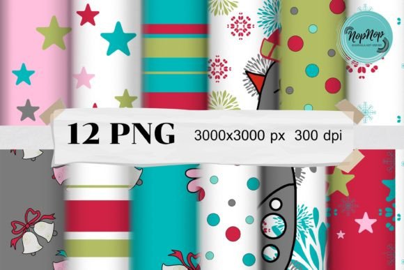 Bird Christmas Set: Festive Illustrations for Design