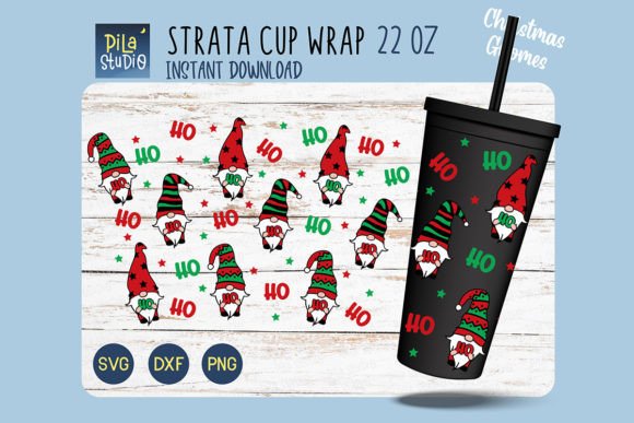 Christmas Gnomes Ho Ho Ho Strata: Festive Illustrations