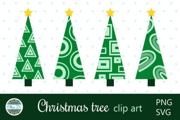 Christmas Tree SVG PNG: Brand Illustrations