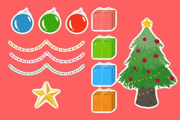 Crayon Christmas Decorations: Illustrations Review