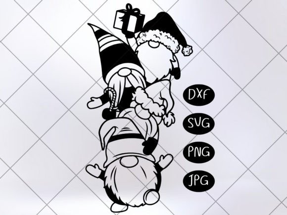 Cute Christmas Gnome Svg for Illustrations