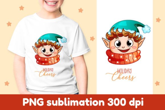 Holiday Cheers Christmas Sublimation PNG: Festive Illustrations