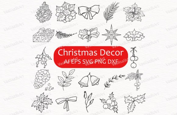 Review: 22 Hand Drawn Christmas Decorations for Stitching