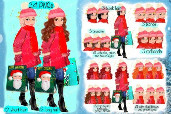 Review: 24 Christmas Dolls PNGs for Holiday Embroidery