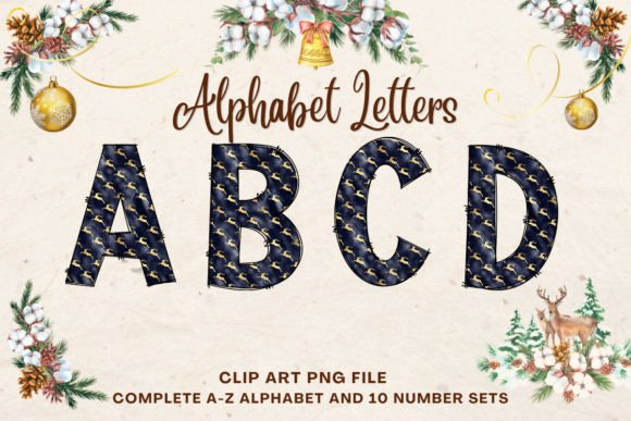 Review: Christmas Doodle Alphabet Sublimation14 Illustrations