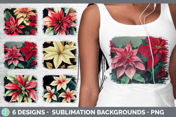 Review: Christmas Poinsettia Distressed Sublimat