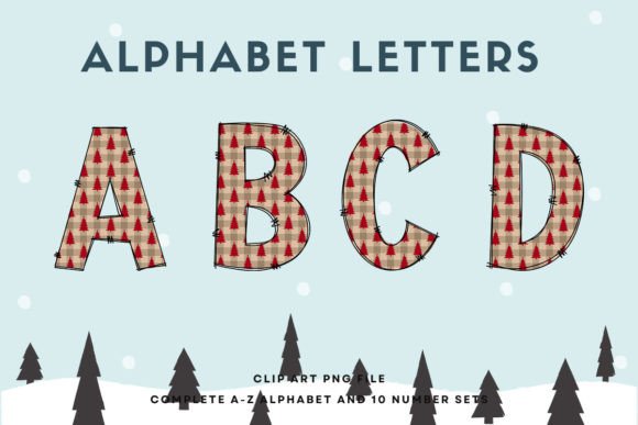 Reviewing Christmas Doodle Alphabet Sublimation16 Illustrations