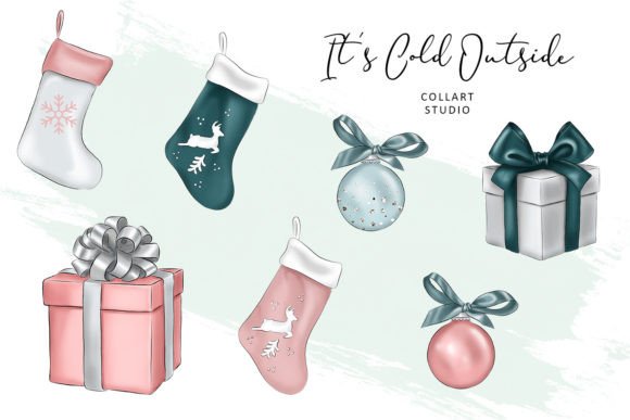 Reviewing Christmas Illustrations, Decorations for Stitching