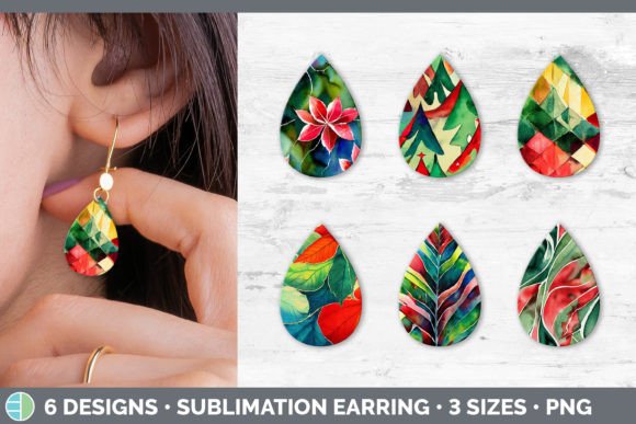 Reviewing Christmas Teardrop Earring Sublimation for Embroidery
