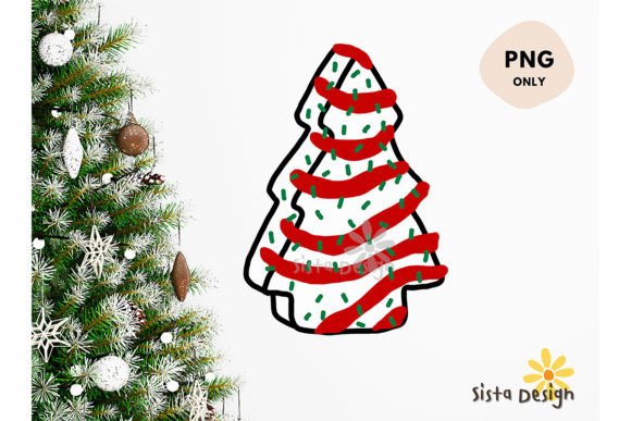 Reviewing Christmas Tree Cake Sublimation PNG1 Illustrations