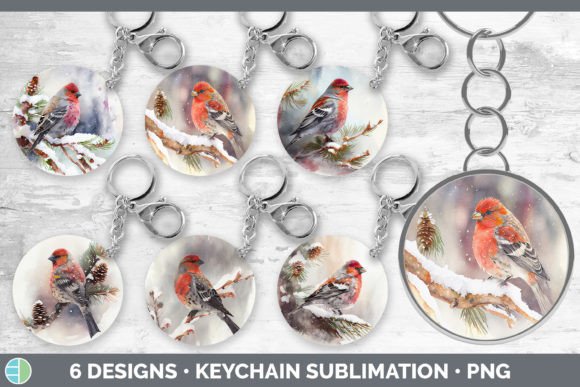 Reviewing the Christmas Pine Grosbeak Keychain Bundle